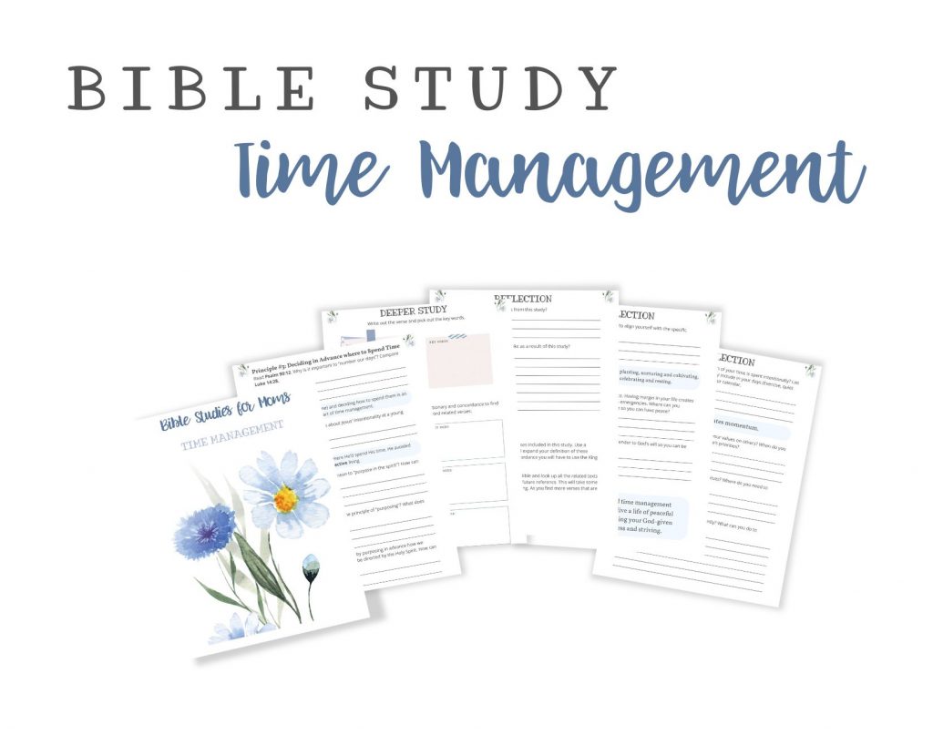 Mockup image of time management Bible study