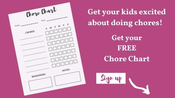 Mockup advertising kids chore chart